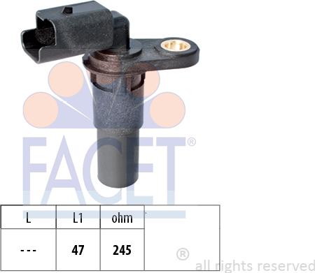 FACET 9.0536 - Impulsu devējs, Kloķvārpsta ps1.lv