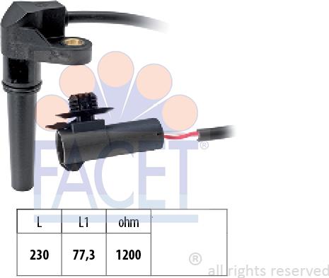 FACET 9.0617 - Rotācijas frekvences devējs, Automātiskā pārnesumkārba ps1.lv