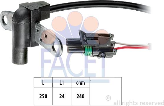 FACET 9.0008 - Impulsu devējs, Kloķvārpsta ps1.lv