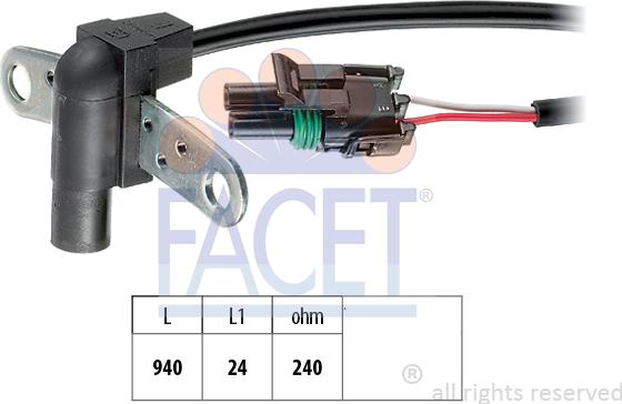 FACET 9.0010 - Impulsu devējs, Kloķvārpsta ps1.lv