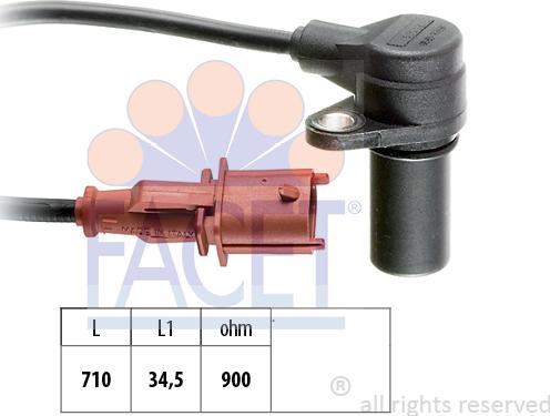 FACET 9.0170 - Impulsu devējs, Kloķvārpsta ps1.lv