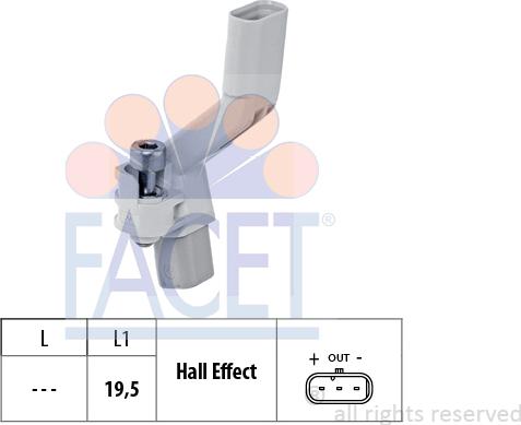 FACET 9.0708 - Impulsu devējs, Kloķvārpsta ps1.lv