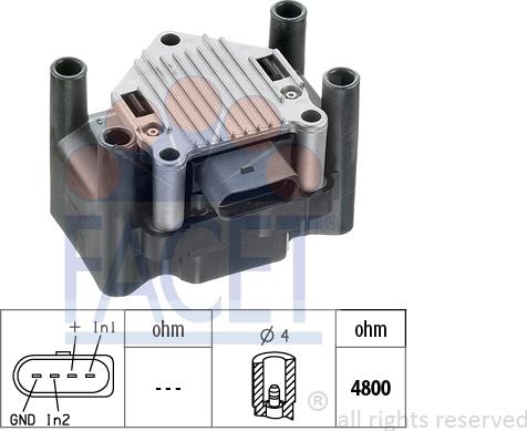 FACET 9.8120 - Aizdedzes spole ps1.lv