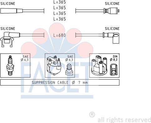 FACET 4.9497 - Augstsprieguma vadu komplekts ps1.lv