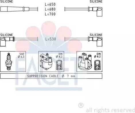 FACET 4.9554 - Augstsprieguma vadu komplekts ps1.lv