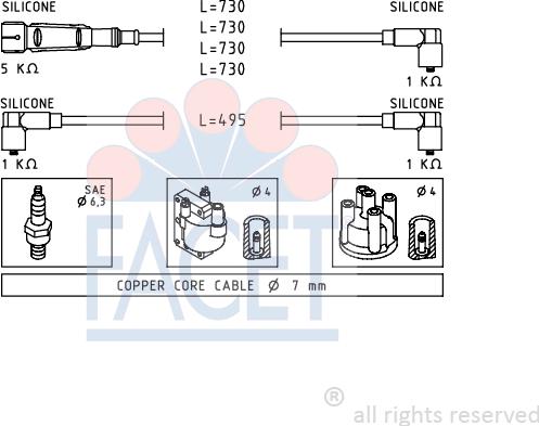 FACET 4.9518 - Augstsprieguma vadu komplekts ps1.lv