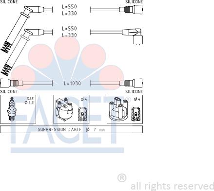 FACET 4.8689 - Augstsprieguma vadu komplekts ps1.lv