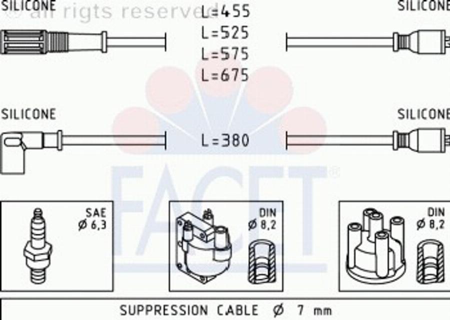 FACET 4.8366 - Augstsprieguma vadu komplekts ps1.lv