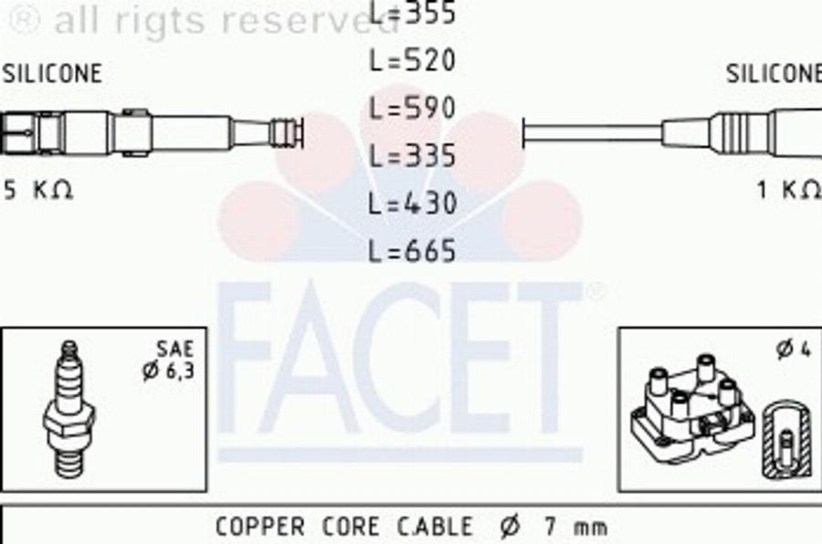 FACET 4.8769 - Augstsprieguma vadu komplekts ps1.lv