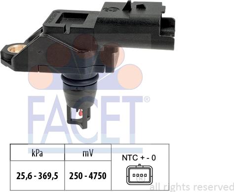 FACET 10.3328 - Gaisa spiediena devējs, Augstuma regulēšana ps1.lv