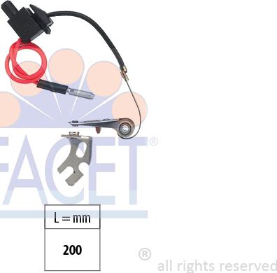 FACET 1.3691/6 - Kontaktgrupa, Aizdedzes sadalītājs ps1.lv