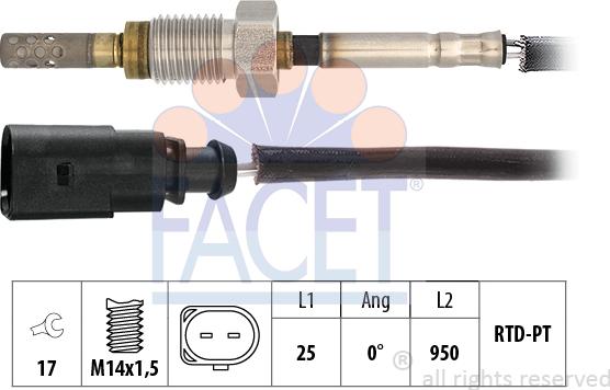 FACET 22.0317 - Devējs, Izplūdes gāzu temperatūra ps1.lv