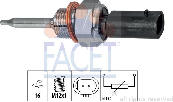 FACET 22.0258 - Devējs, Izplūdes gāzu temperatūra ps1.lv