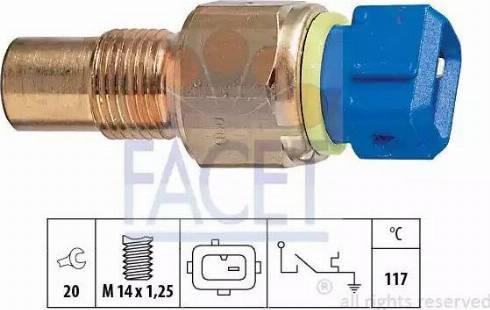 FACET 7.4060 - Devējs, Dzesēšanas šķidruma temperatūra ps1.lv