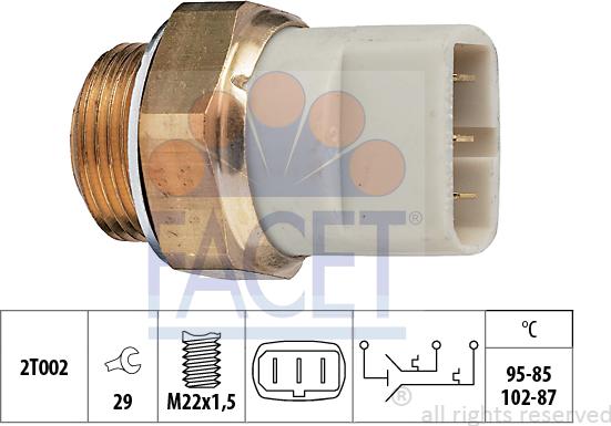 FACET 7.5605 - Termoslēdzis, Radiatora ventilators ps1.lv