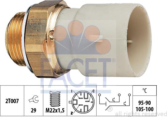 FACET 7.5688 - Termoslēdzis, Radiatora ventilators ps1.lv