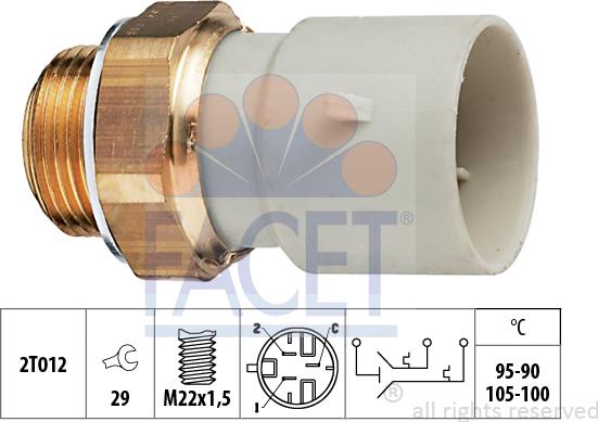 FACET 7.5639 - Termoslēdzis, Radiatora ventilators ps1.lv