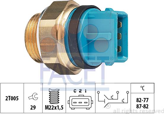 FACET 7.5630 - Termoslēdzis, Radiatora ventilators ps1.lv