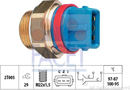 FACET 7.5631 - Termoslēdzis, Radiatora ventilators ps1.lv