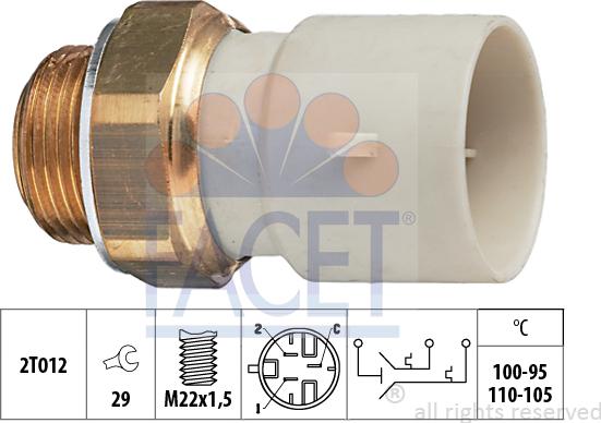 FACET 7.5632 - Termoslēdzis, Radiatora ventilators ps1.lv