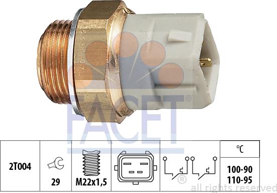 FACET 7.5624 - Termoslēdzis, Radiatora ventilators ps1.lv