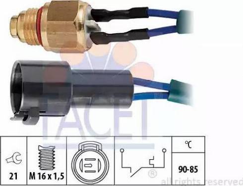 FACET 7.5094 - Termoslēdzis, Radiatora ventilators ps1.lv