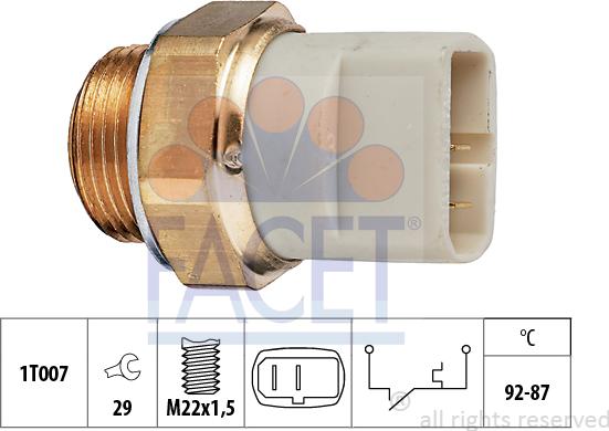 FACET 7.5049 - Termoslēdzis, Radiatora ventilators ps1.lv