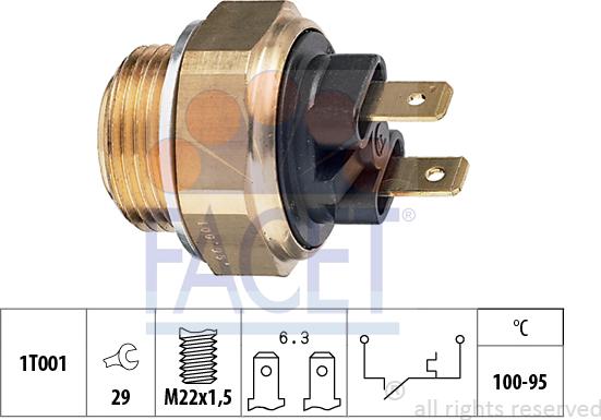 FACET 7.5019 - Termoslēdzis, Radiatora ventilators ps1.lv