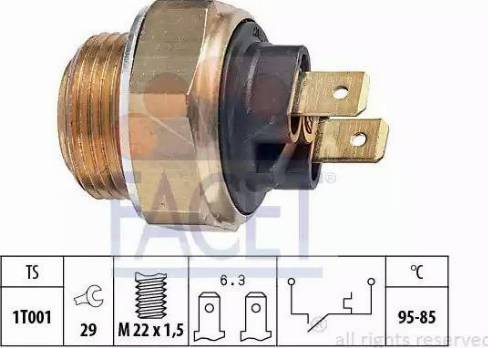 FACET 7.5033 - Termoslēdzis, Radiatora ventilators ps1.lv