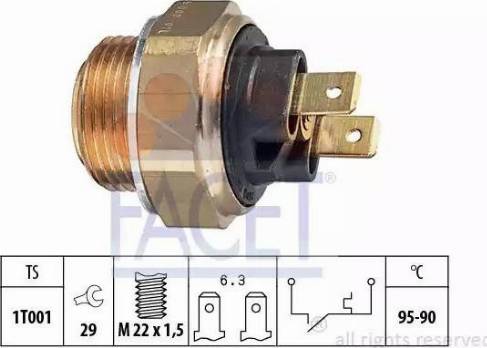 FACET 7.5024 - Termoslēdzis, Radiatora ventilators ps1.lv