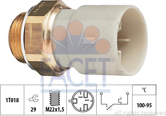 FACET 7.5147 - Termoslēdzis, Radiatora ventilators ps1.lv