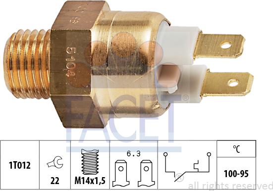 FACET 7.5104 - Termoslēdzis, Radiatora ventilators ps1.lv