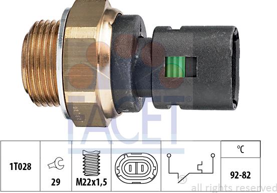 FACET 7.5128 - Termoslēdzis, Radiatora ventilators ps1.lv