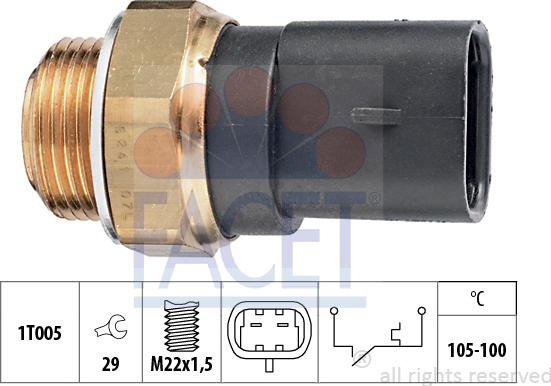 FACET 7.5241 - Termoslēdzis, Radiatora ventilators ps1.lv