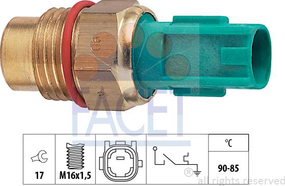 FACET 7.5266 - Termoslēdzis, Radiatora ventilators ps1.lv