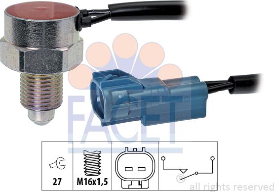 FACET 7.6302 - Slēdzis, Atpakaļgaitas signāla lukturis ps1.lv