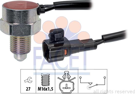 FACET 7.6299 - Slēdzis, Atpakaļgaitas signāla lukturis ps1.lv