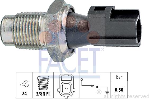 FACET 7.0148 - Devējs, Eļļas spiediens ps1.lv