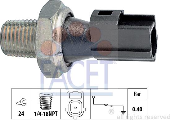 FACET 7.0156 - Devējs, Eļļas spiediens ps1.lv