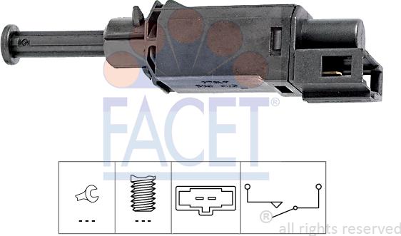 FACET 7.1143 - Slēdzis, Sajūga vadība (Tempomat) ps1.lv