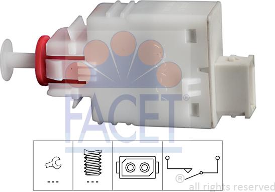 FACET 7.1110 - Slēdzis, Sajūga vadība (Tempomat) ps1.lv