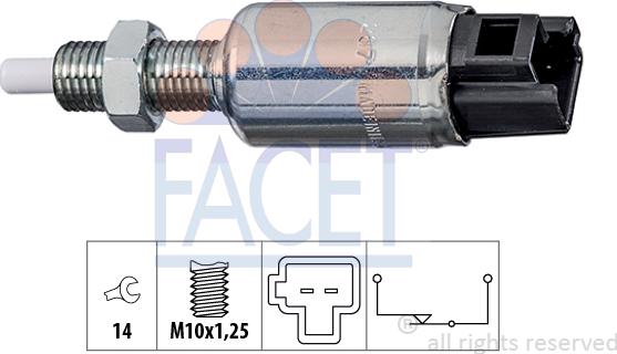 FACET 7.1287 - Slēdzis, Sajūga vadība (Tempomat) ps1.lv