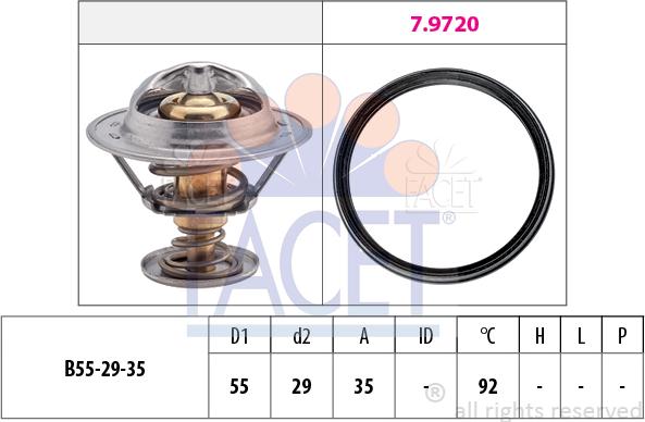 FACET 7.8945 - Termostats, Dzesēšanas šķidrums ps1.lv