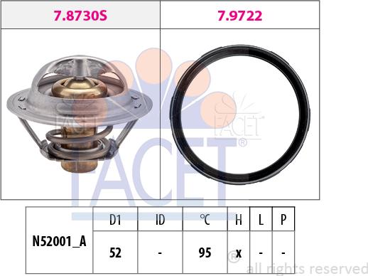 FACET 7.8946 - Termostats, Dzesēšanas šķidrums ps1.lv