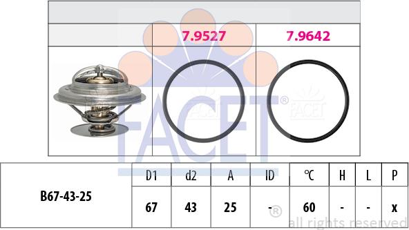 FACET 7.8981 - Termostats, Dzesēšanas šķidrums ps1.lv