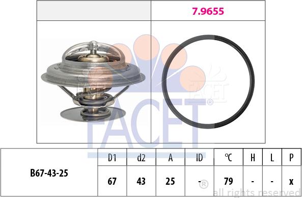 FACET 7.8983 - Termostats, Dzesēšanas šķidrums ps1.lv