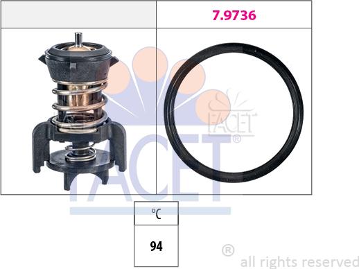 FACET 7.8933 - Termostats, Dzesēšanas šķidrums ps1.lv