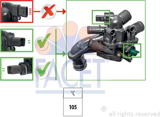 FACET 7.8927 - Termostats, Dzesēšanas šķidrums ps1.lv