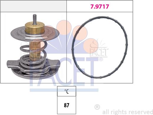 FACET 7.8442 - Termostats, Dzesēšanas šķidrums ps1.lv