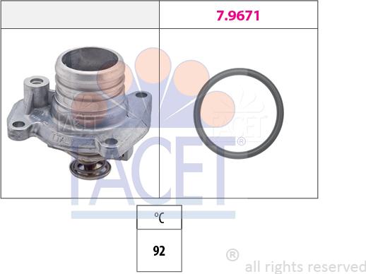 FACET 7.8458 - Termostats, Dzesēšanas šķidrums ps1.lv